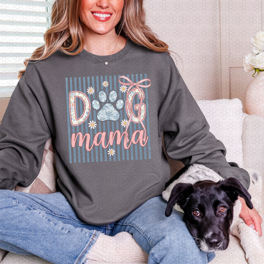 Floral Dog Mama Completed Tee