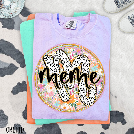 Floral Titles (Multiple Options NO Customs) DTF Transfer