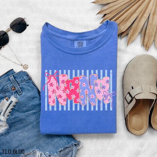 Floral Nana Completed Tee