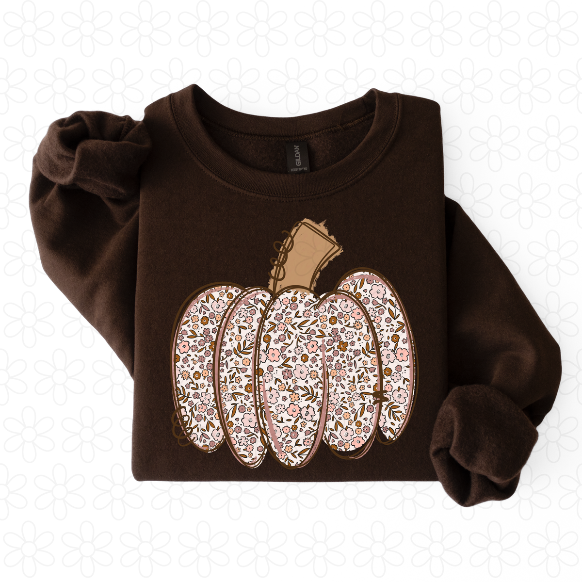 Floral Pumpkin Completed Tee