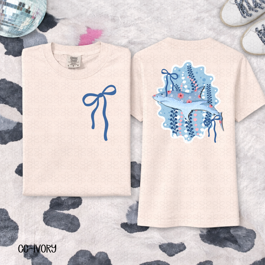 Floral Shark DTF Transfer
