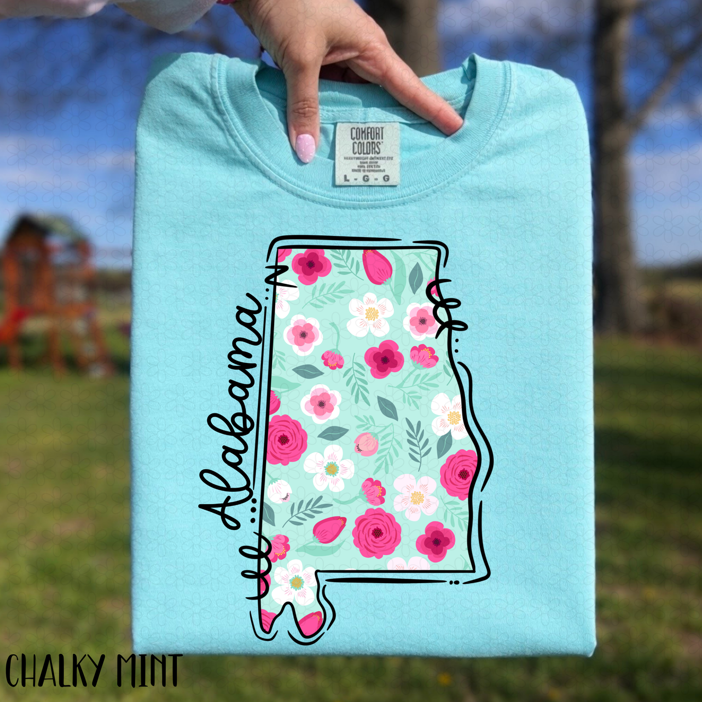 Floral States DTF Transfer