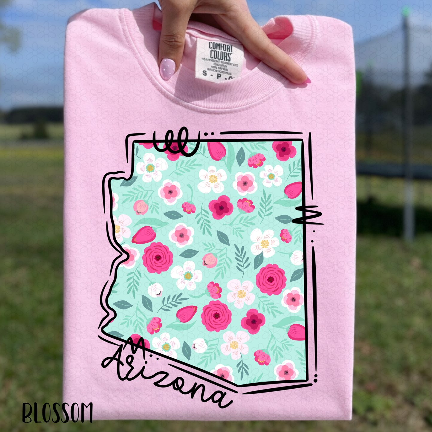 Floral States DTF Transfer