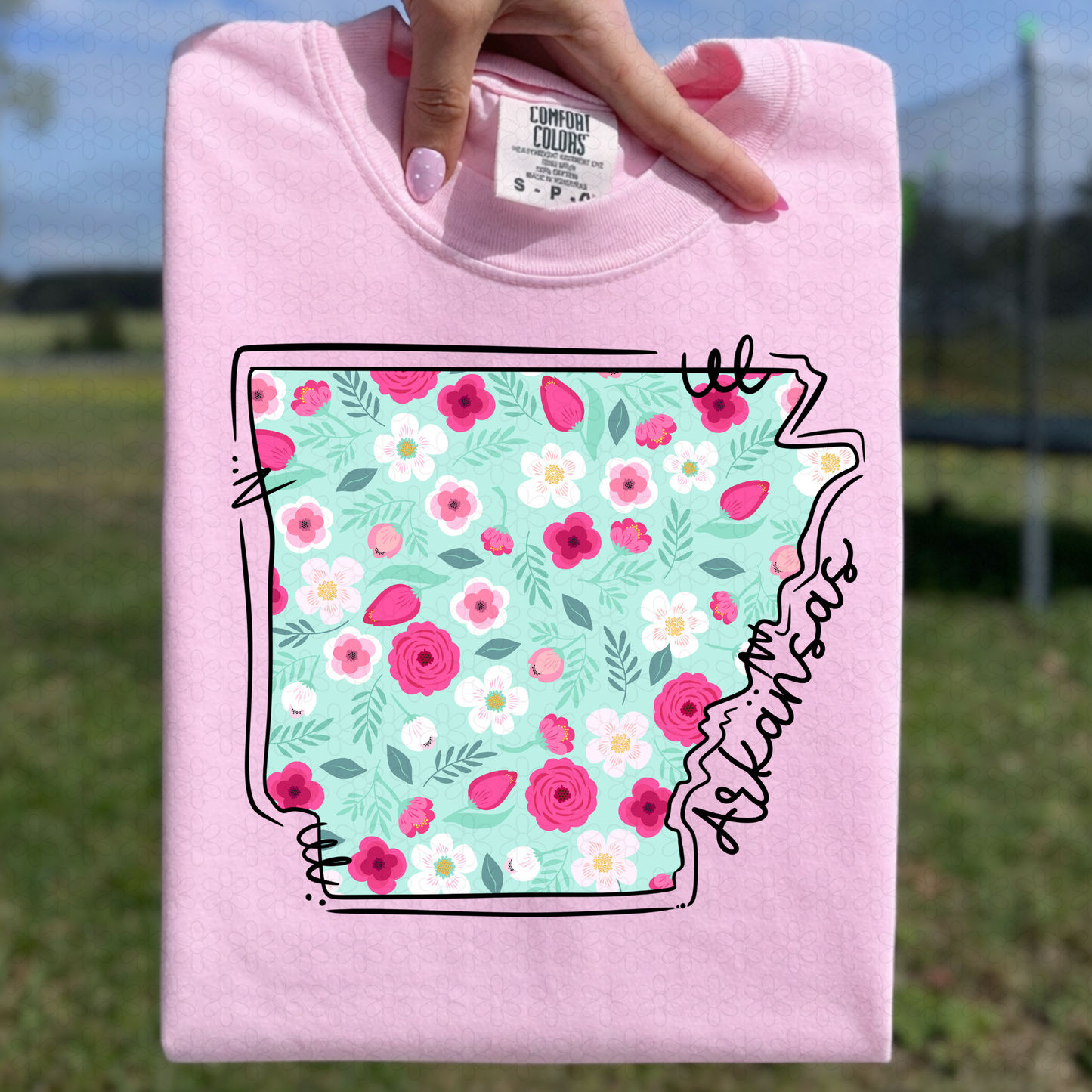 Floral States DTF Transfer