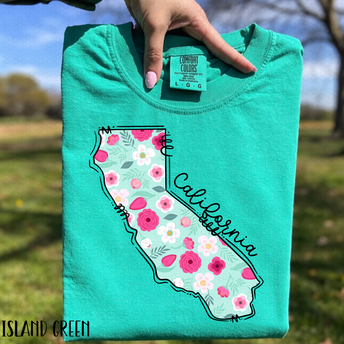 Floral States DTF Transfer