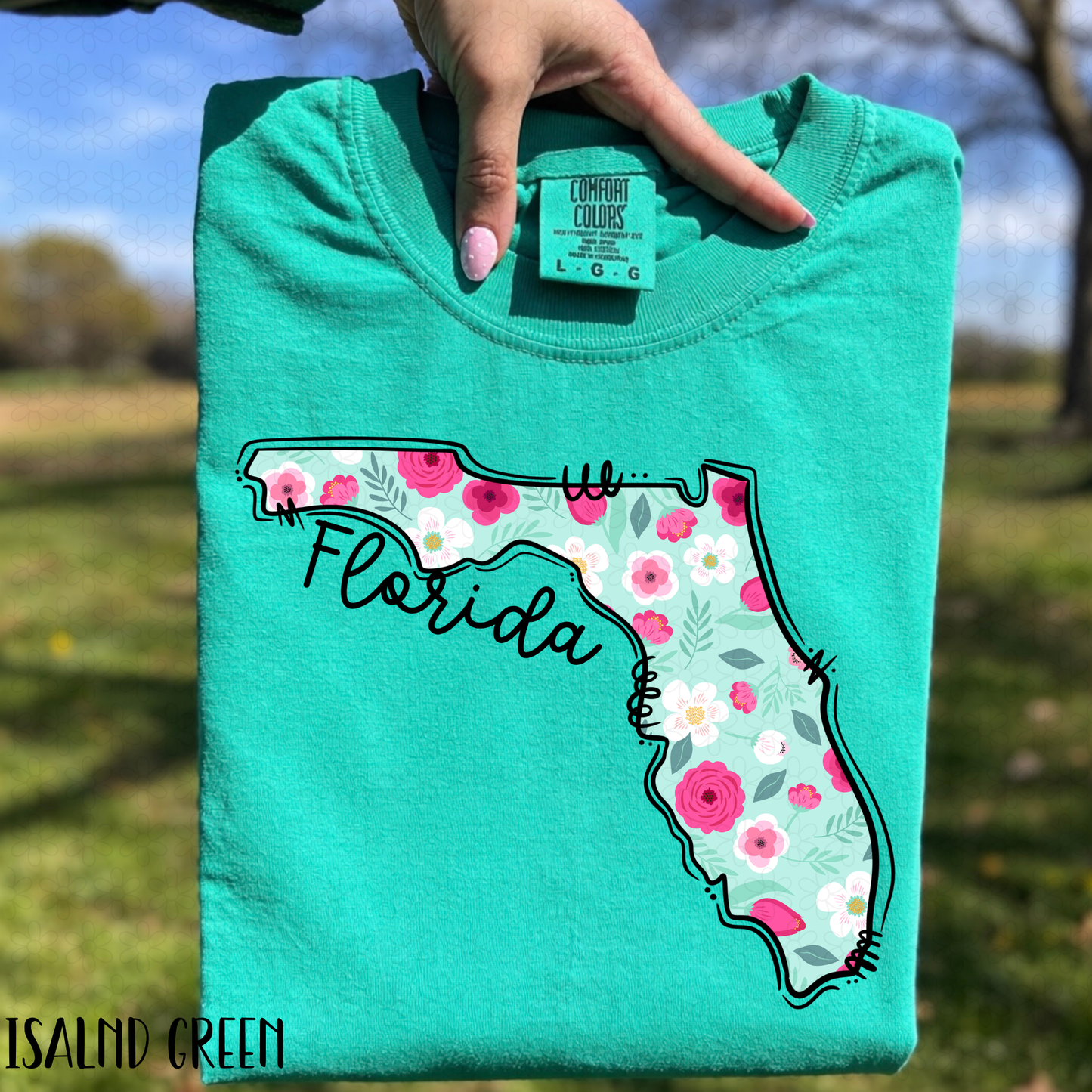 Floral States DTF Transfer