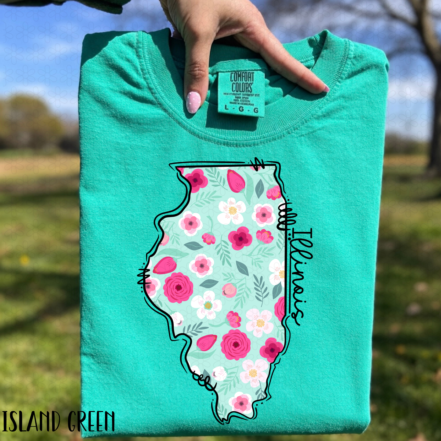 Floral States DTF Transfer