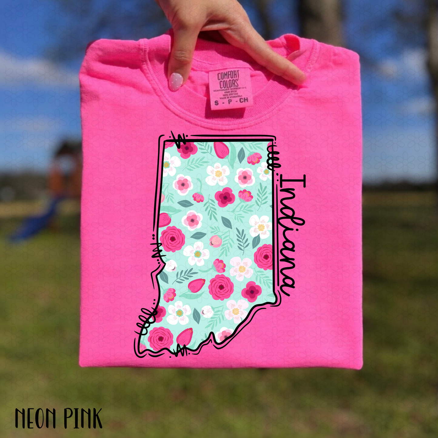 Floral States DTF Transfer