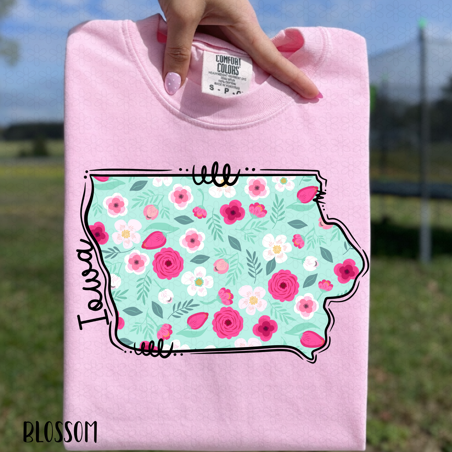 Floral States DTF Transfer