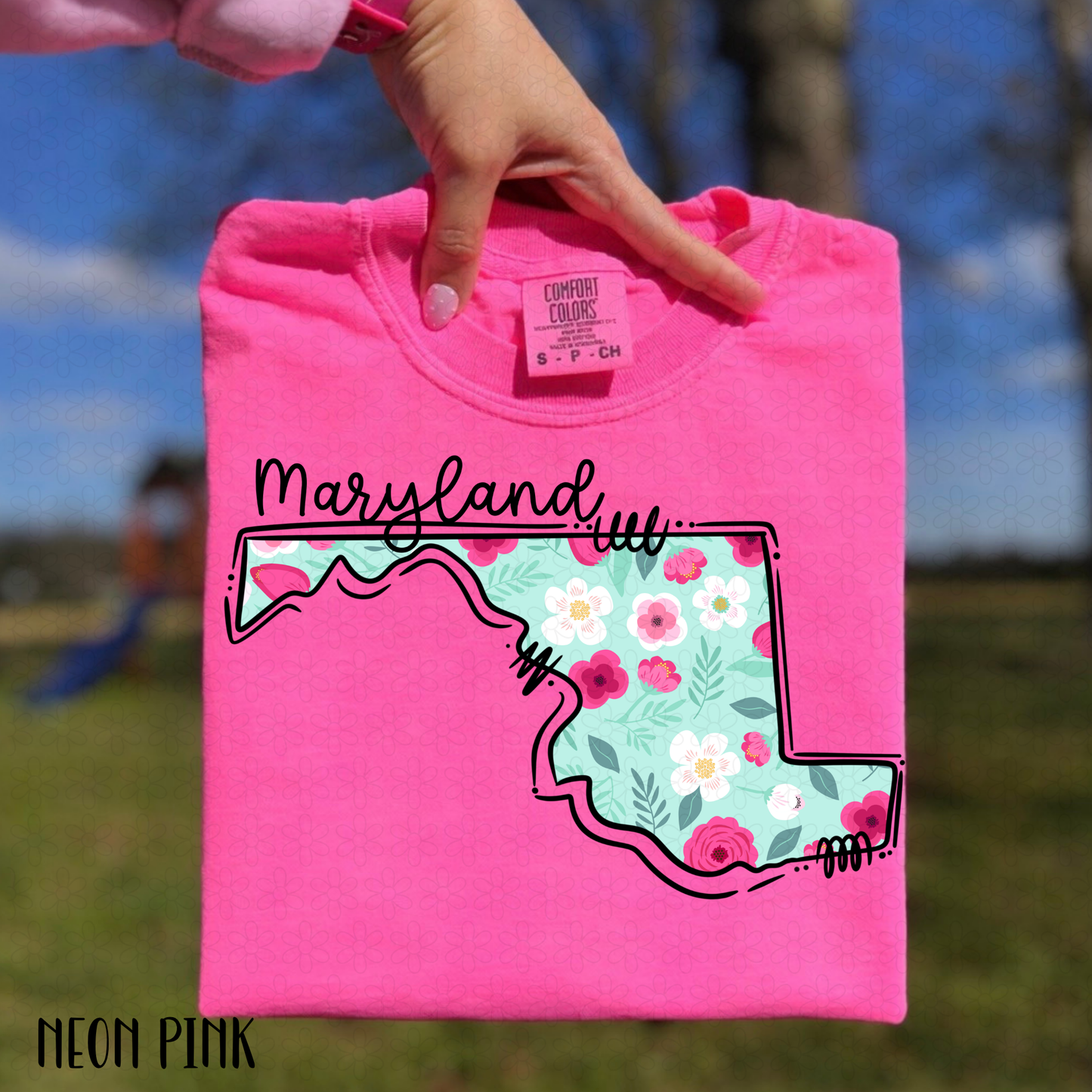 Floral States DTF Transfer