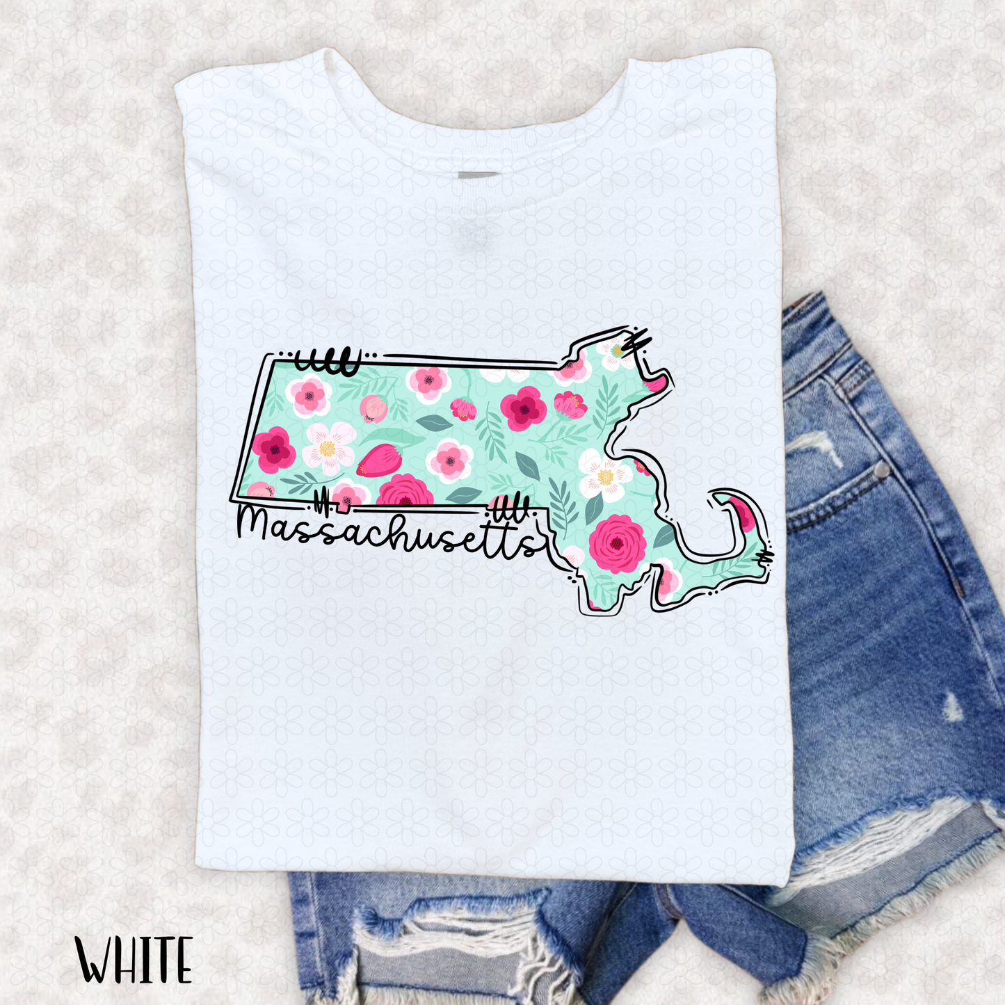 Floral States DTF Transfer