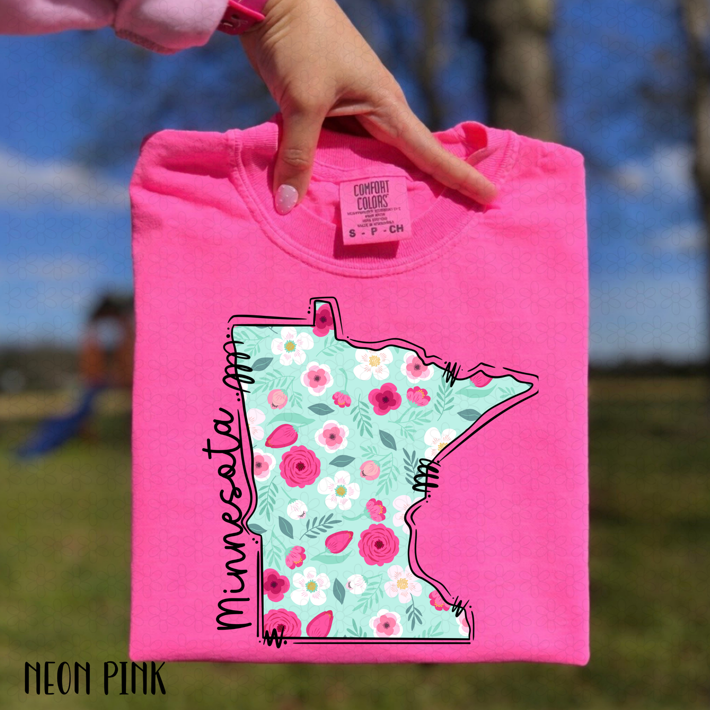 Floral States DTF Transfer