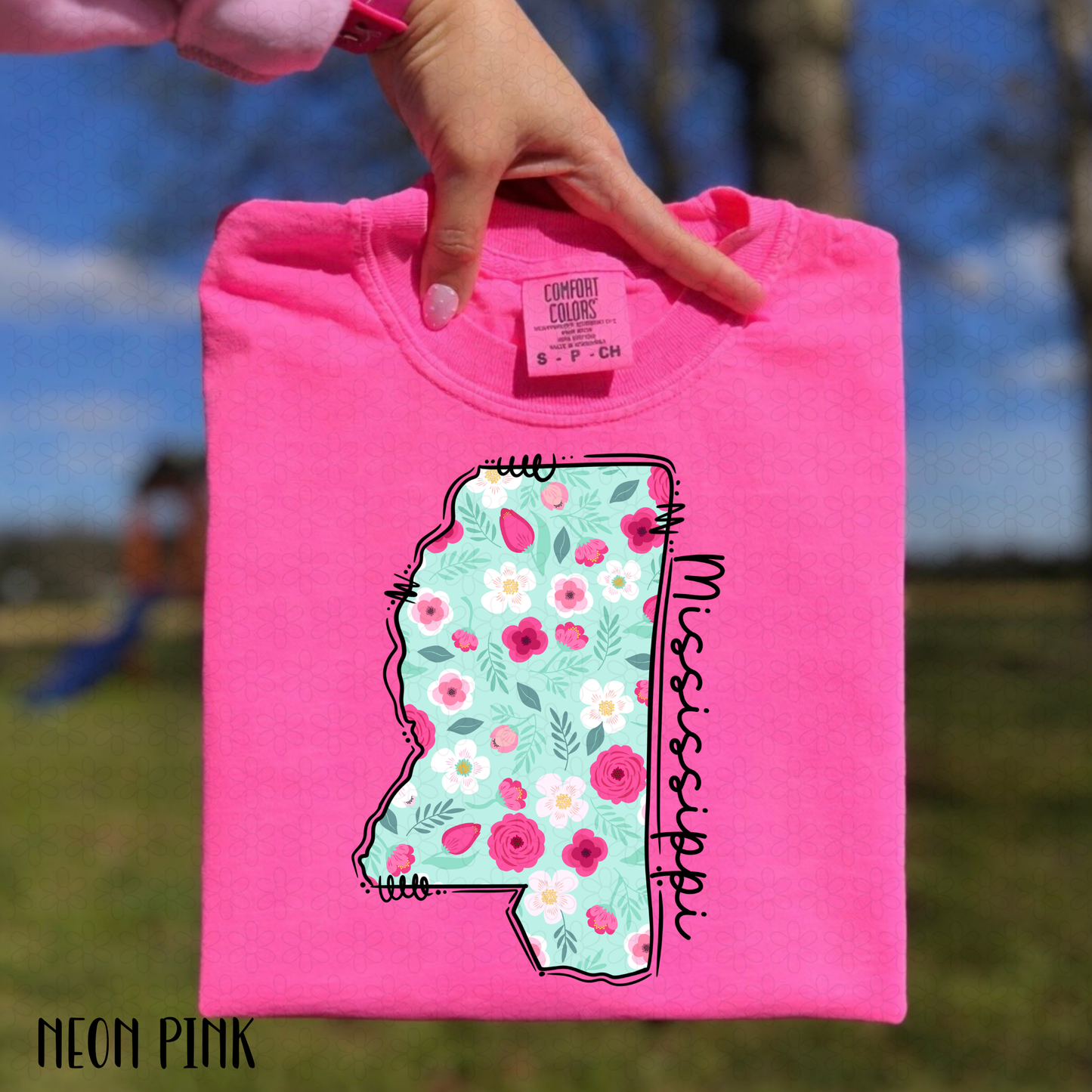 Floral States DTF Transfer