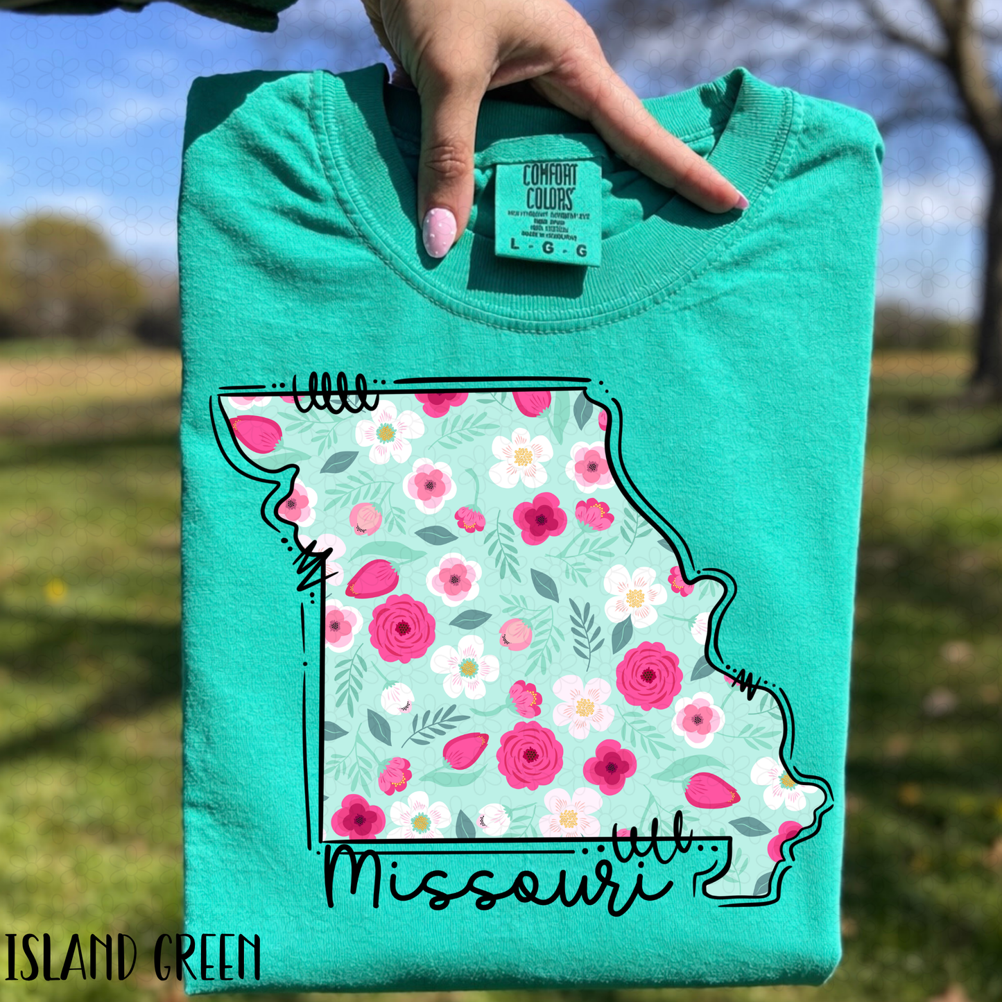 Floral States DTF Transfer