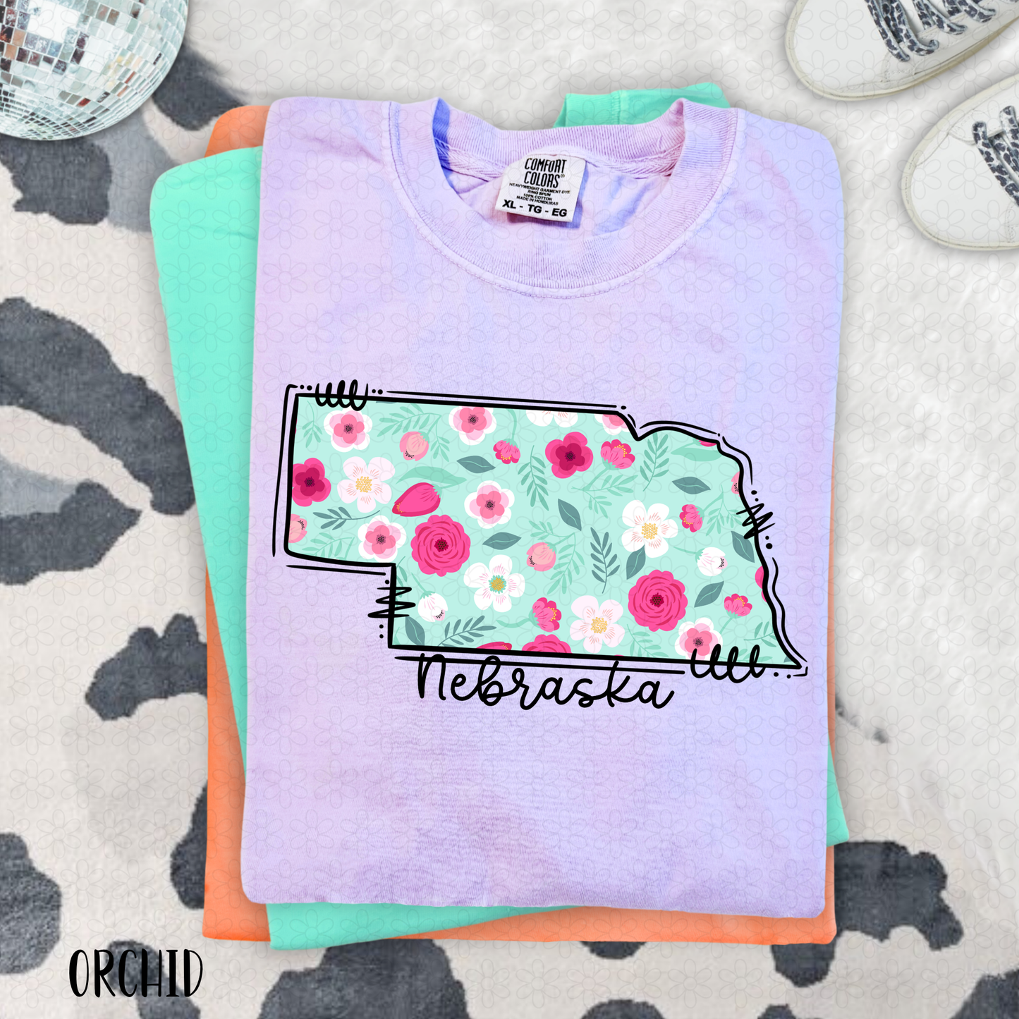 Floral States DTF Transfer