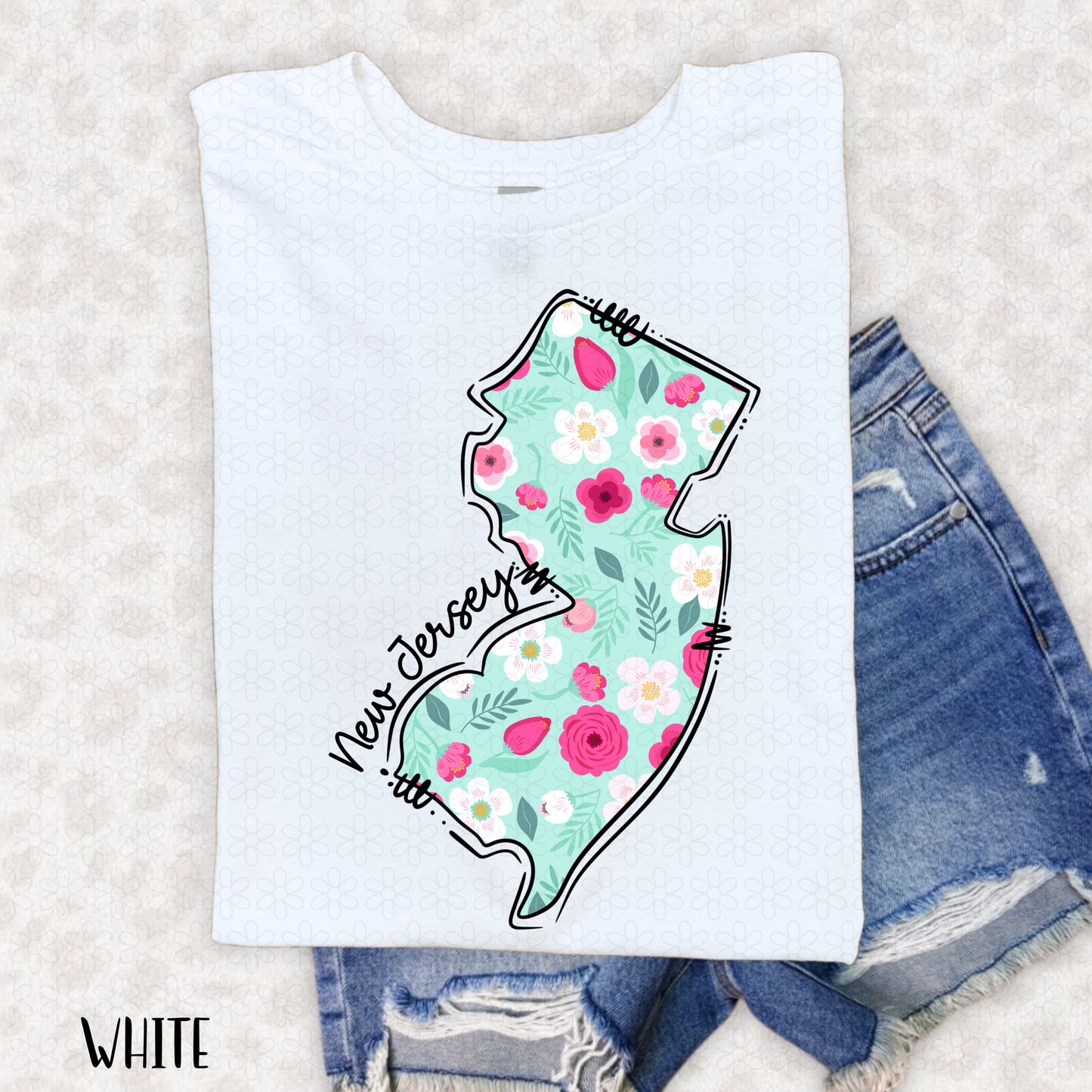 Floral States DTF Transfer