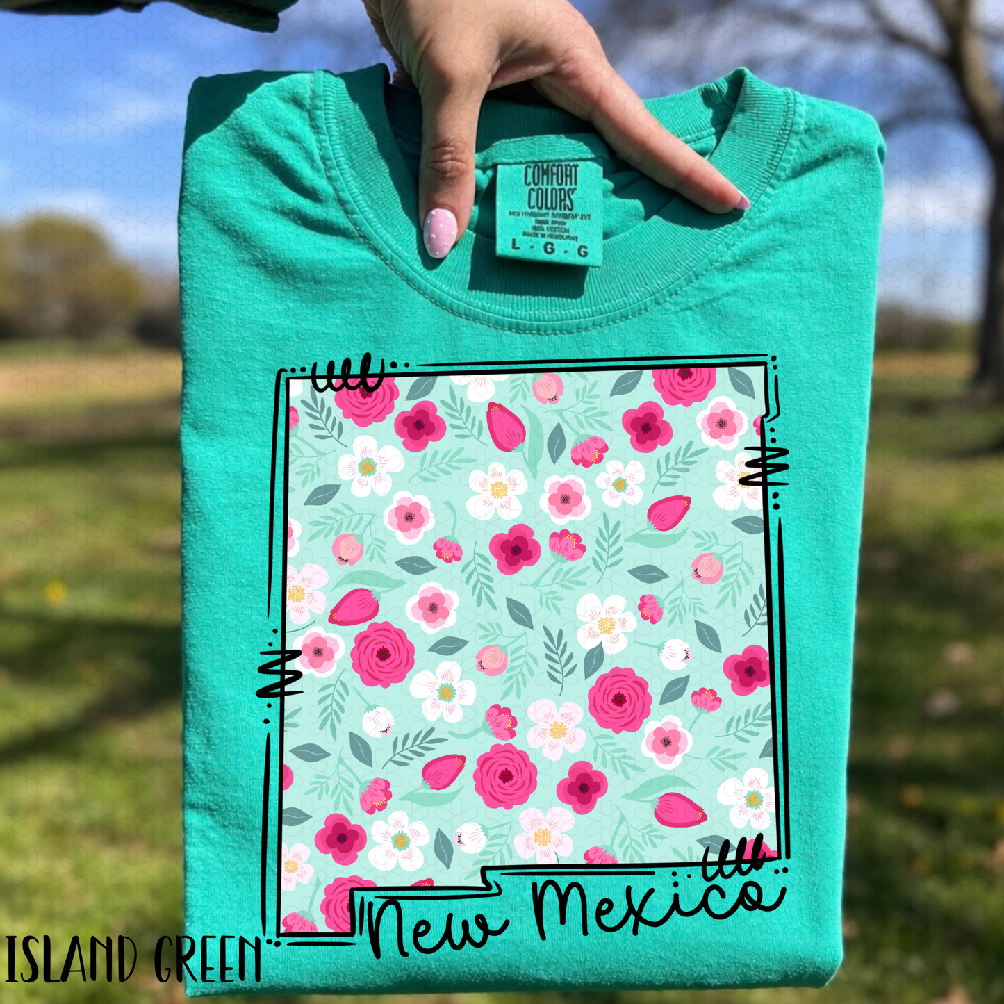 Floral States DTF Transfer