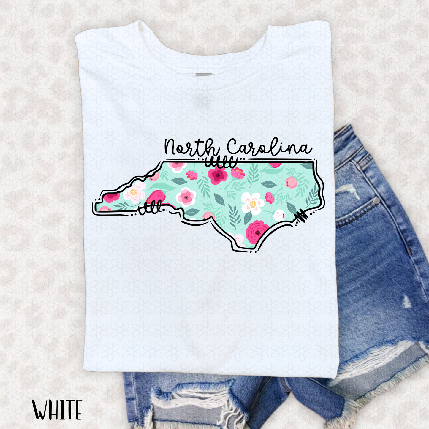 Floral States DTF Transfer