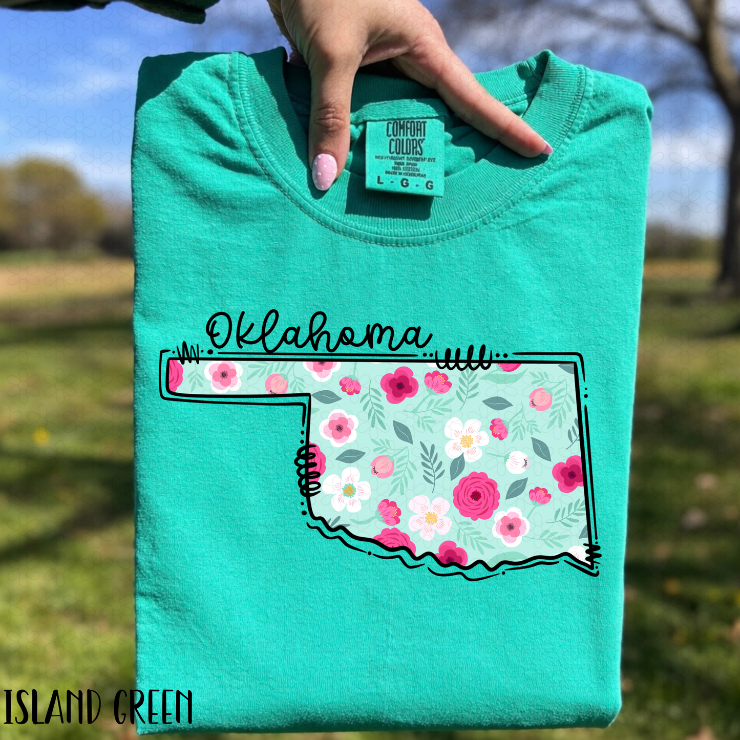 Floral States DTF Transfer