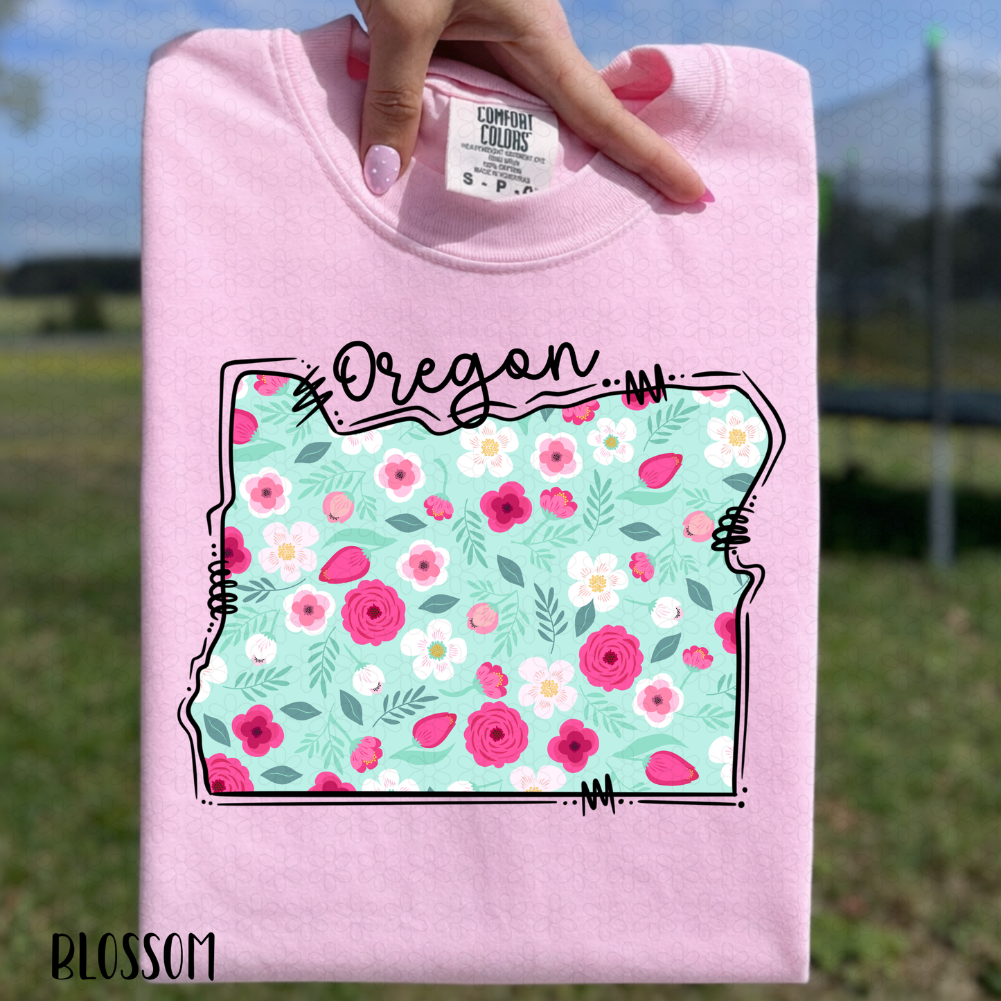 Floral States DTF Transfer