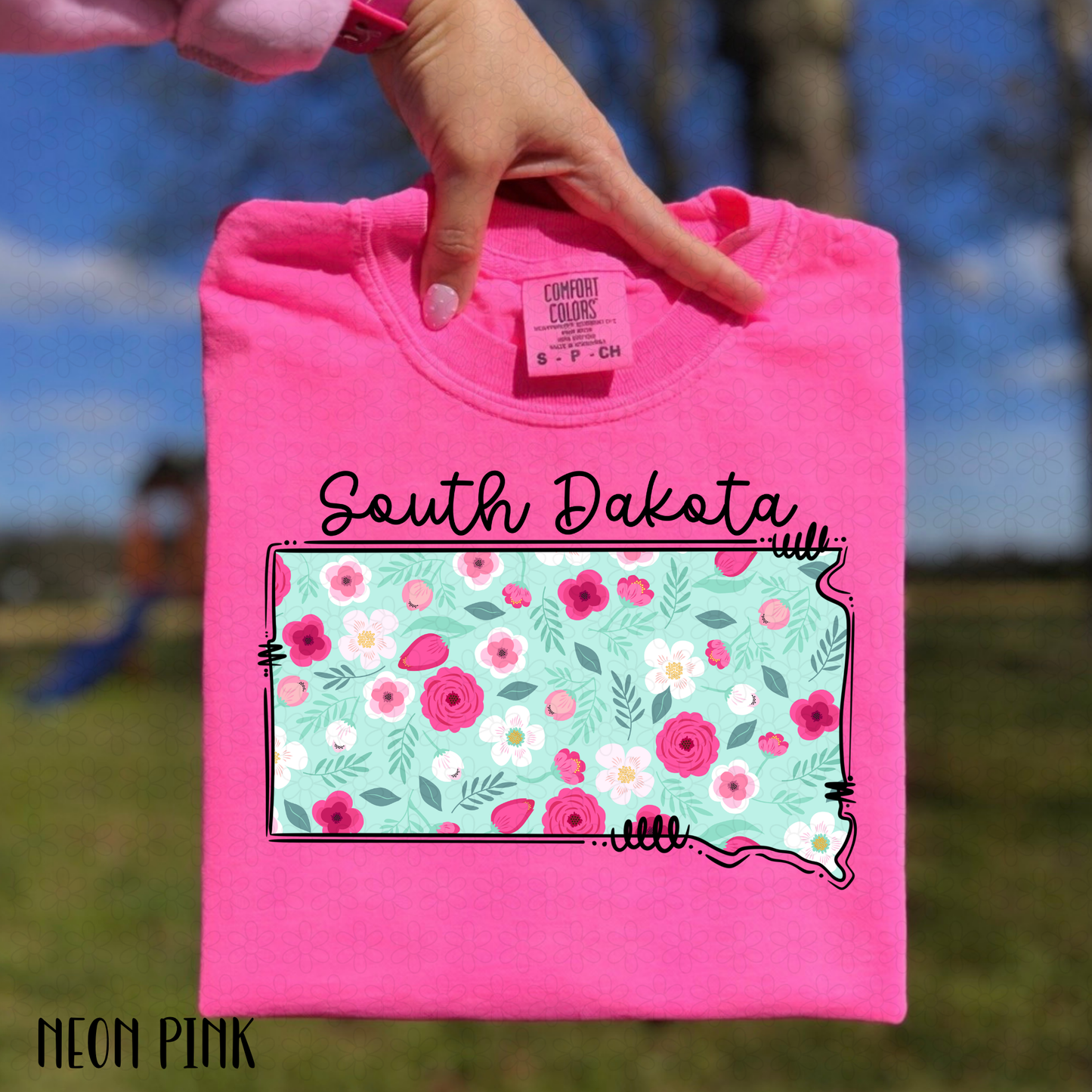 Floral States DTF Transfer