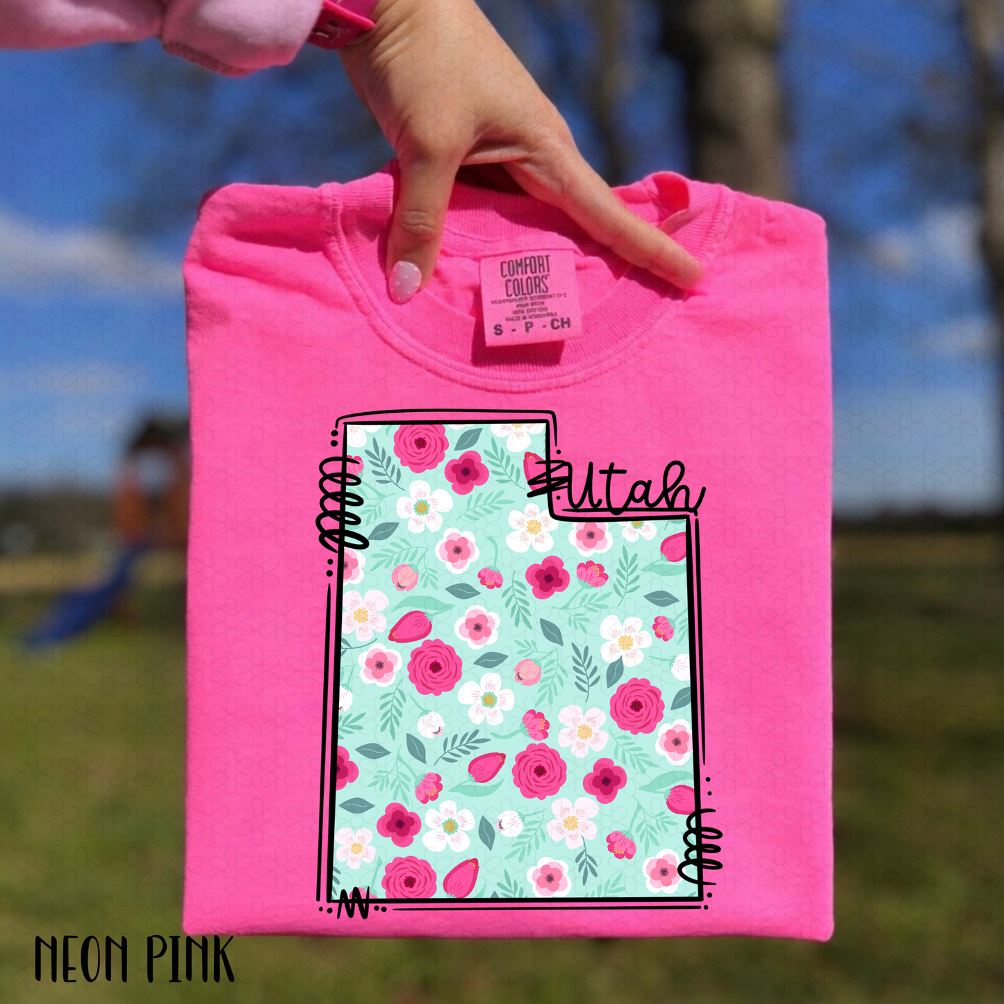 Floral States DTF Transfer