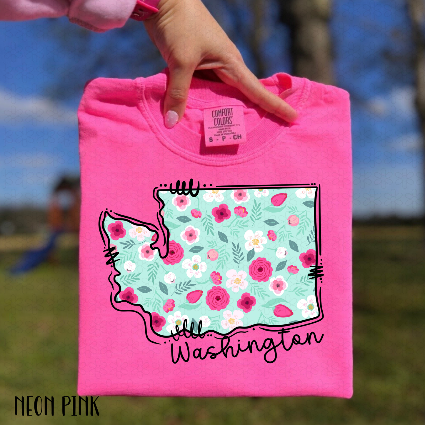 Floral States DTF Transfer