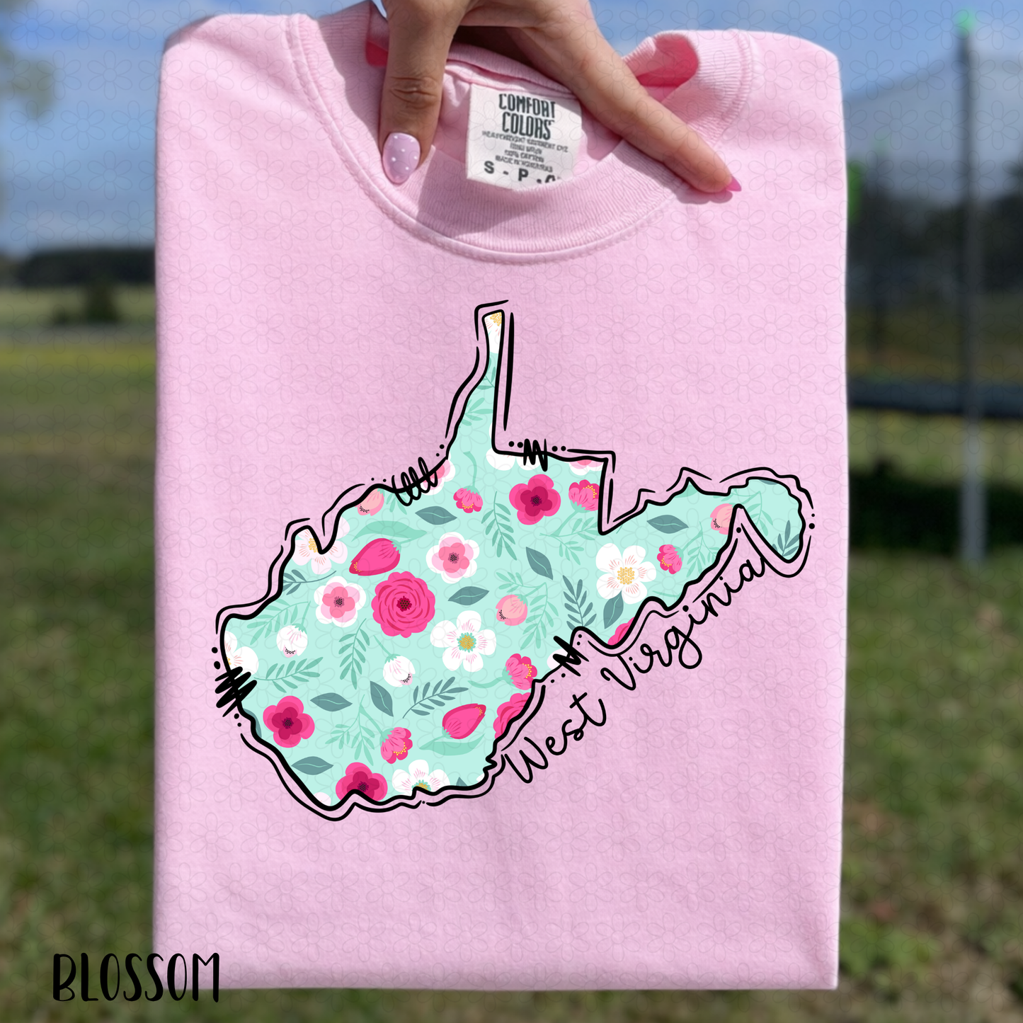 Floral States DTF Transfer