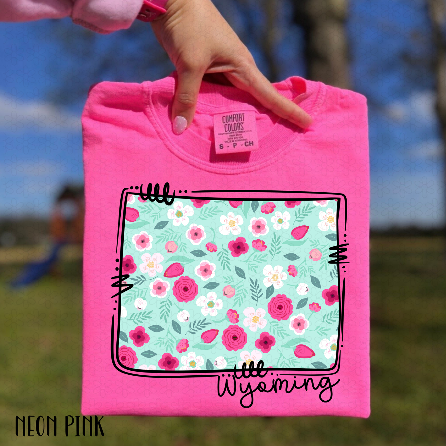 Floral States DTF Transfer