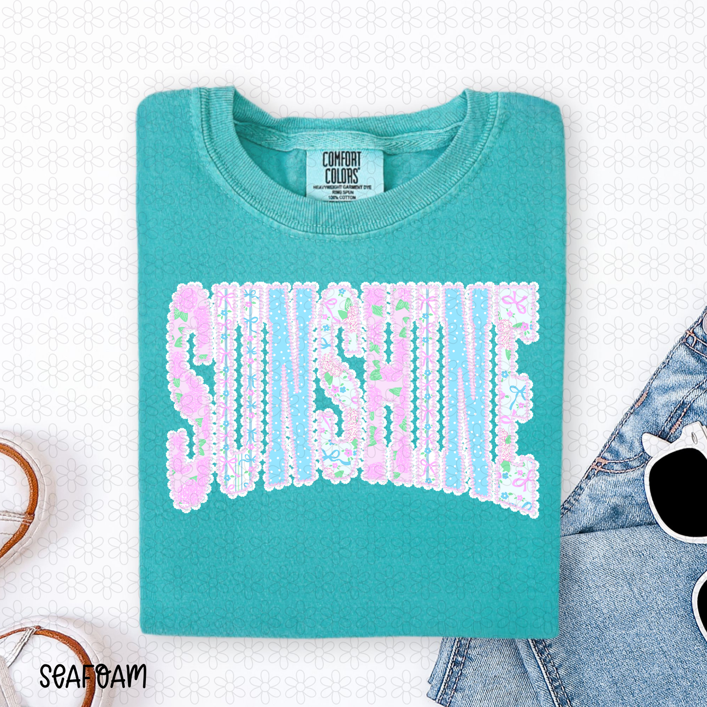 Floral Sunshine Completed Tee