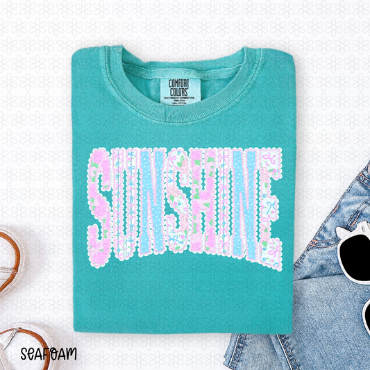 Floral Sunshine Completed Tee