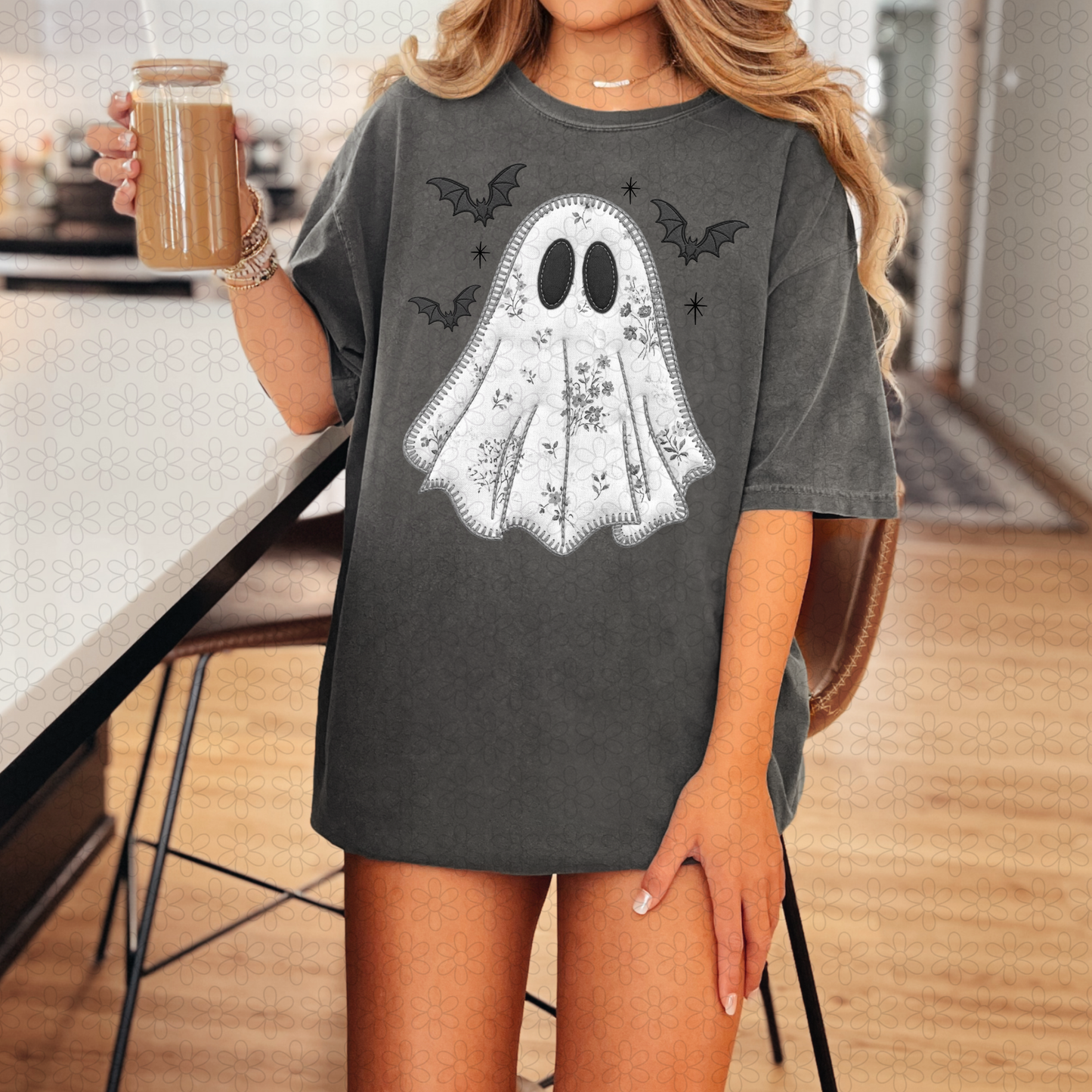 Floral ghost Completed Tee