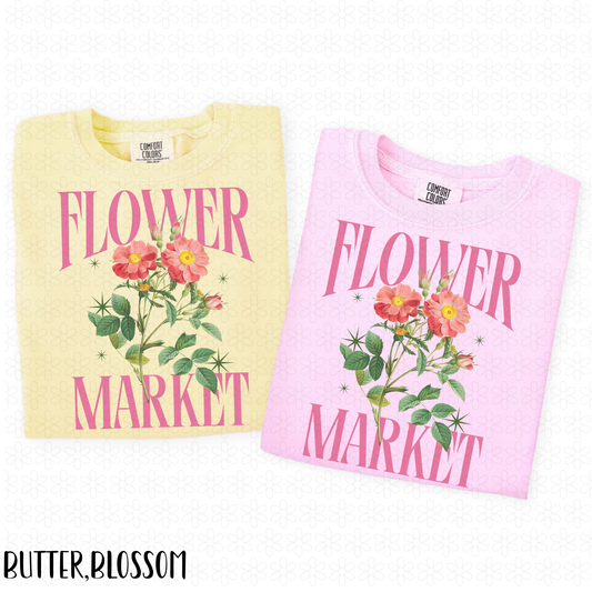 Flower Market Completed Tee