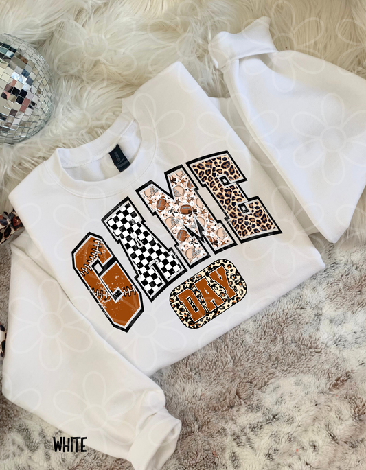Football Leopard Game Day Completed Tee