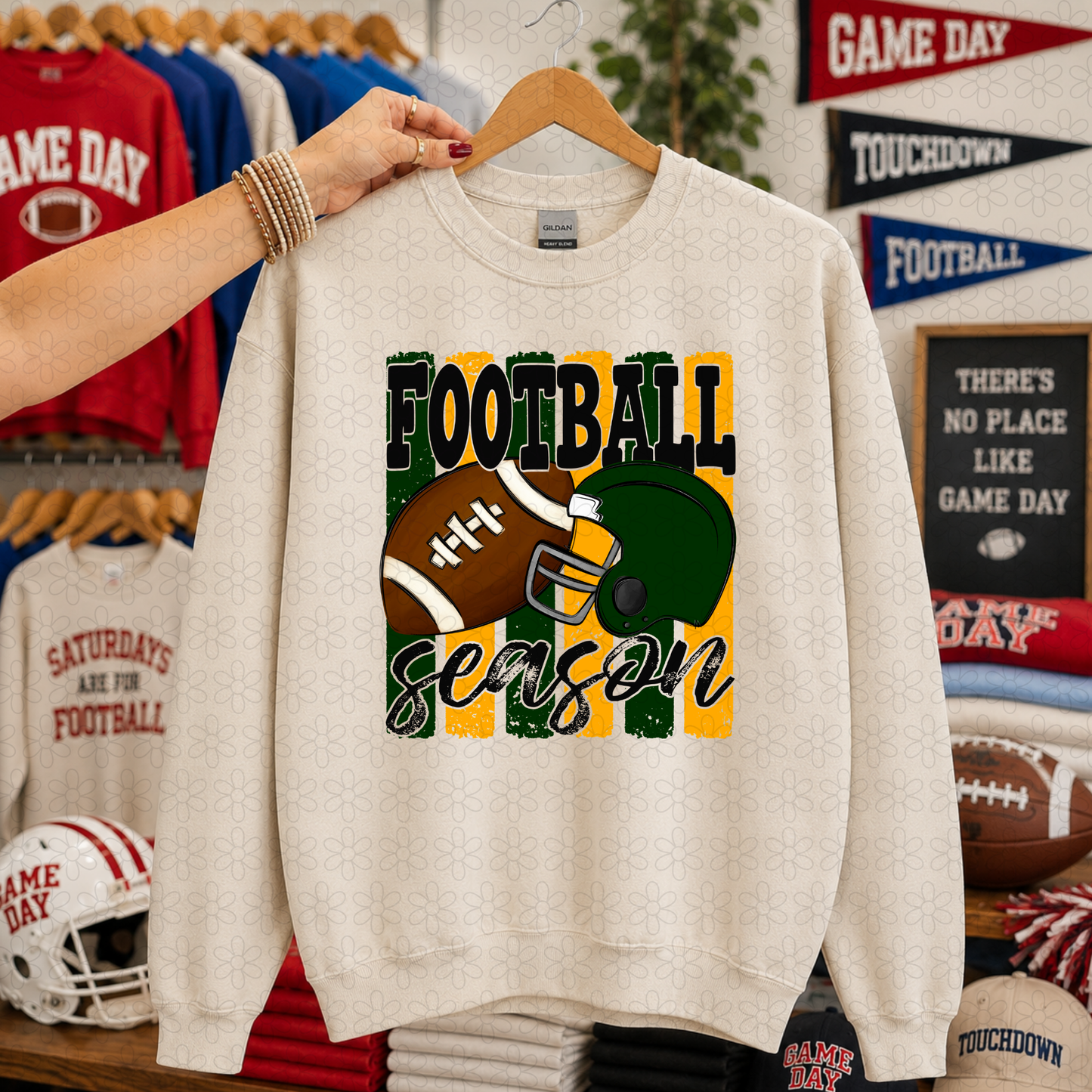 Football Season (Multiple Color Options) DTF Transfer