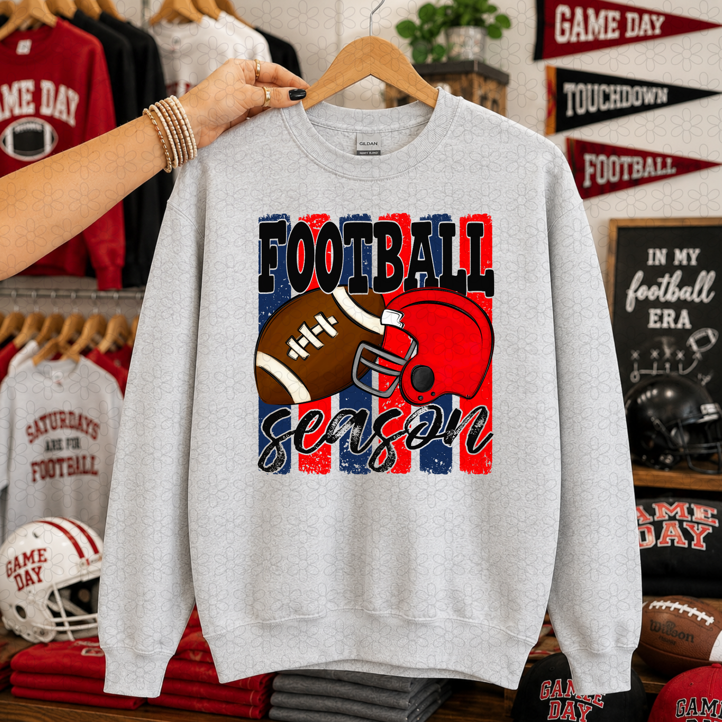Football Season (Multiple Color Options) DTF Transfer