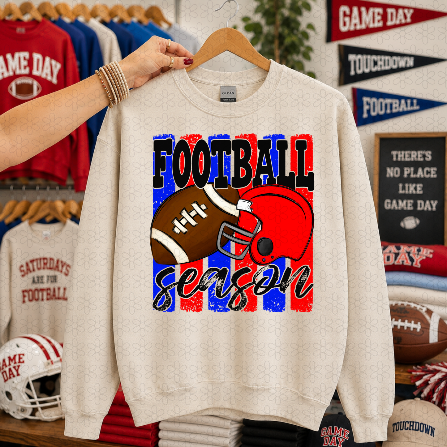 Football Season (Multiple Color Options) DTF Transfer