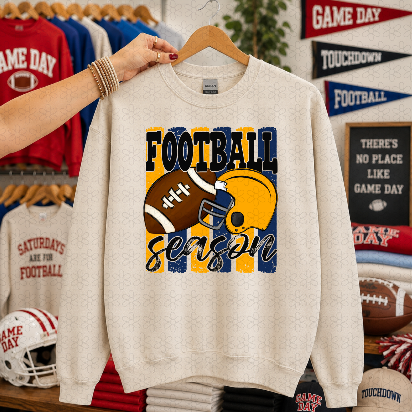 Football Season (Multiple Color Options) DTF Transfer