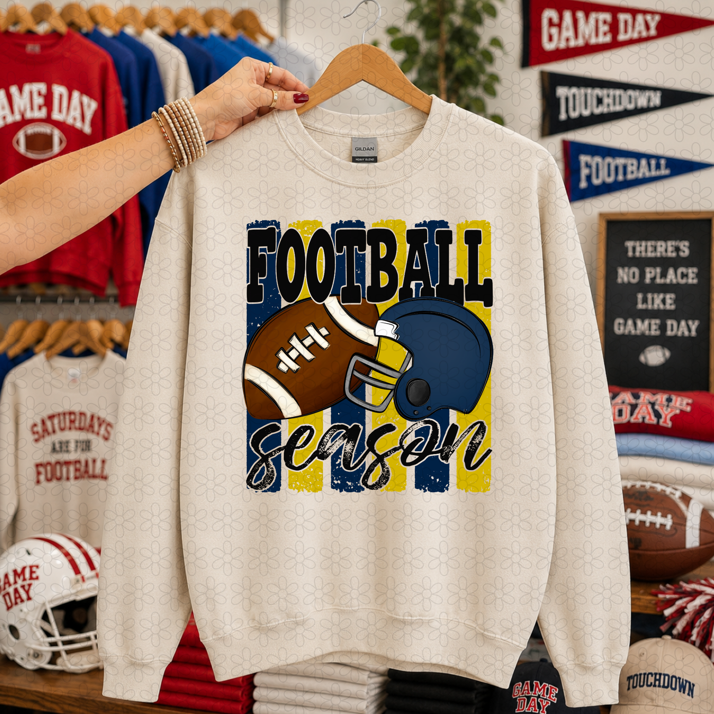 Football Season (Multiple Color Options) DTF Transfer