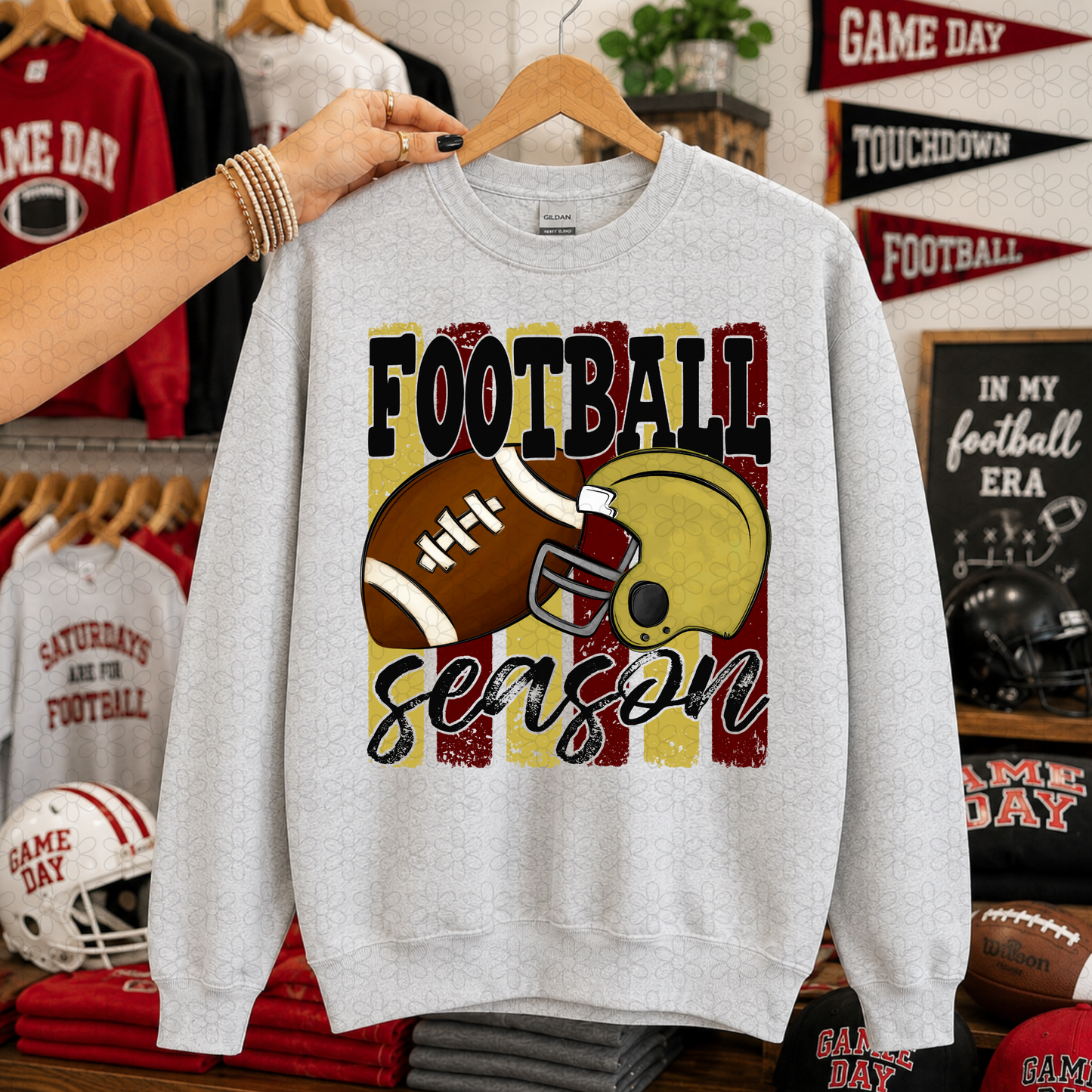 Football Season (Multiple Color Options) DTF Transfer