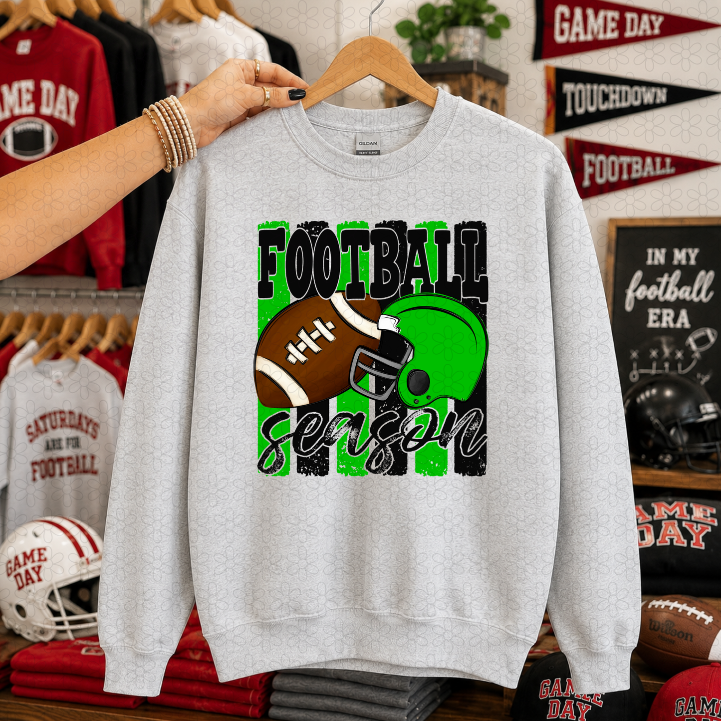 Football Season (Multiple Color Options) DTF Transfer