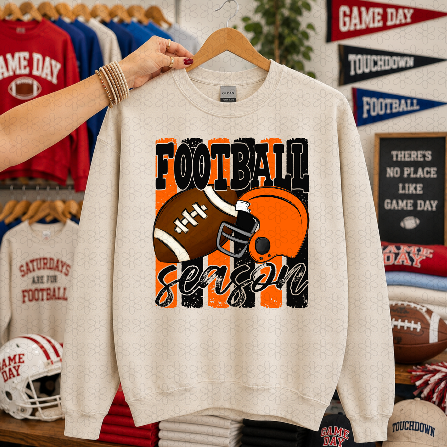 Football Season (Multiple Color Options) DTF Transfer