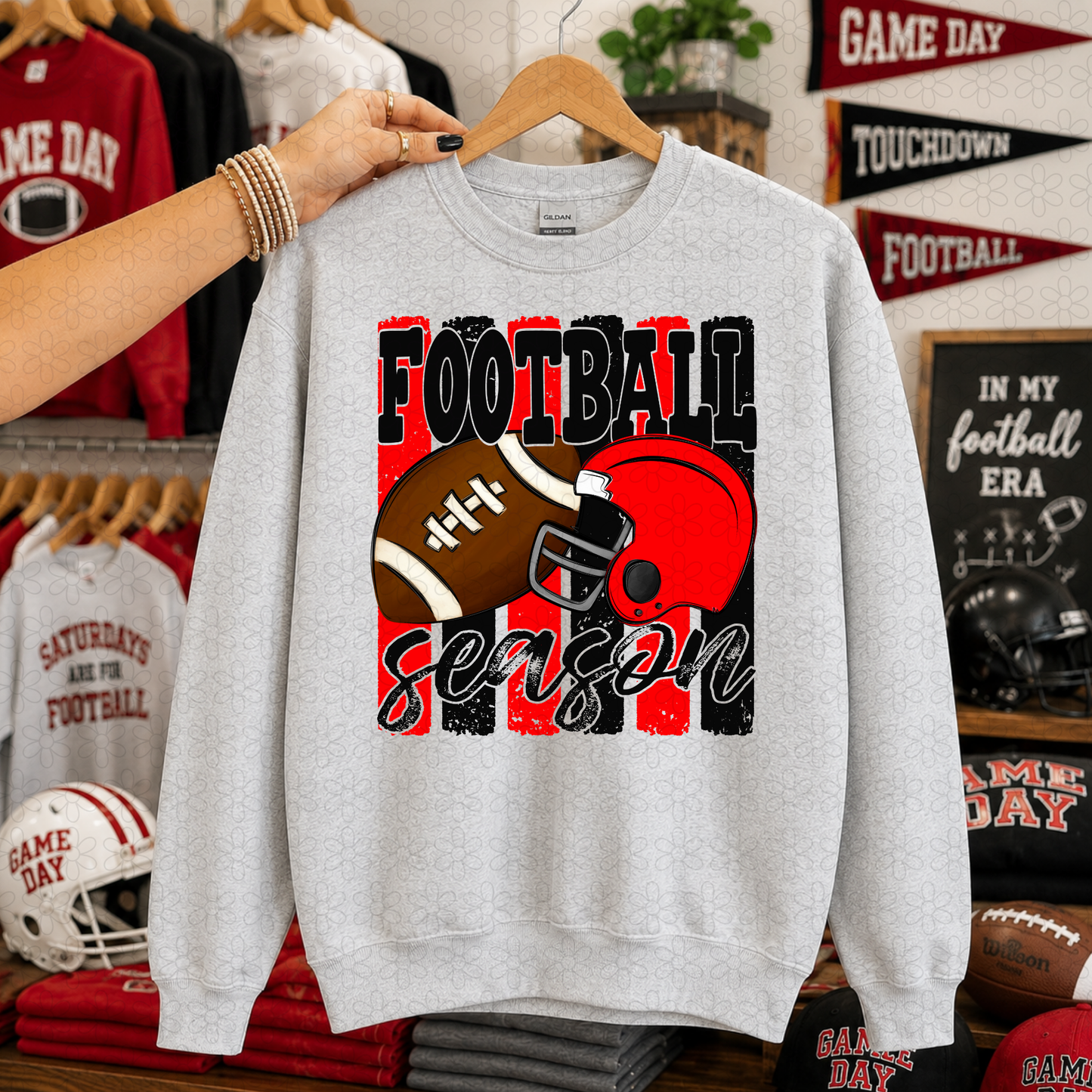 Football Season (Multiple Color Options) DTF Transfer