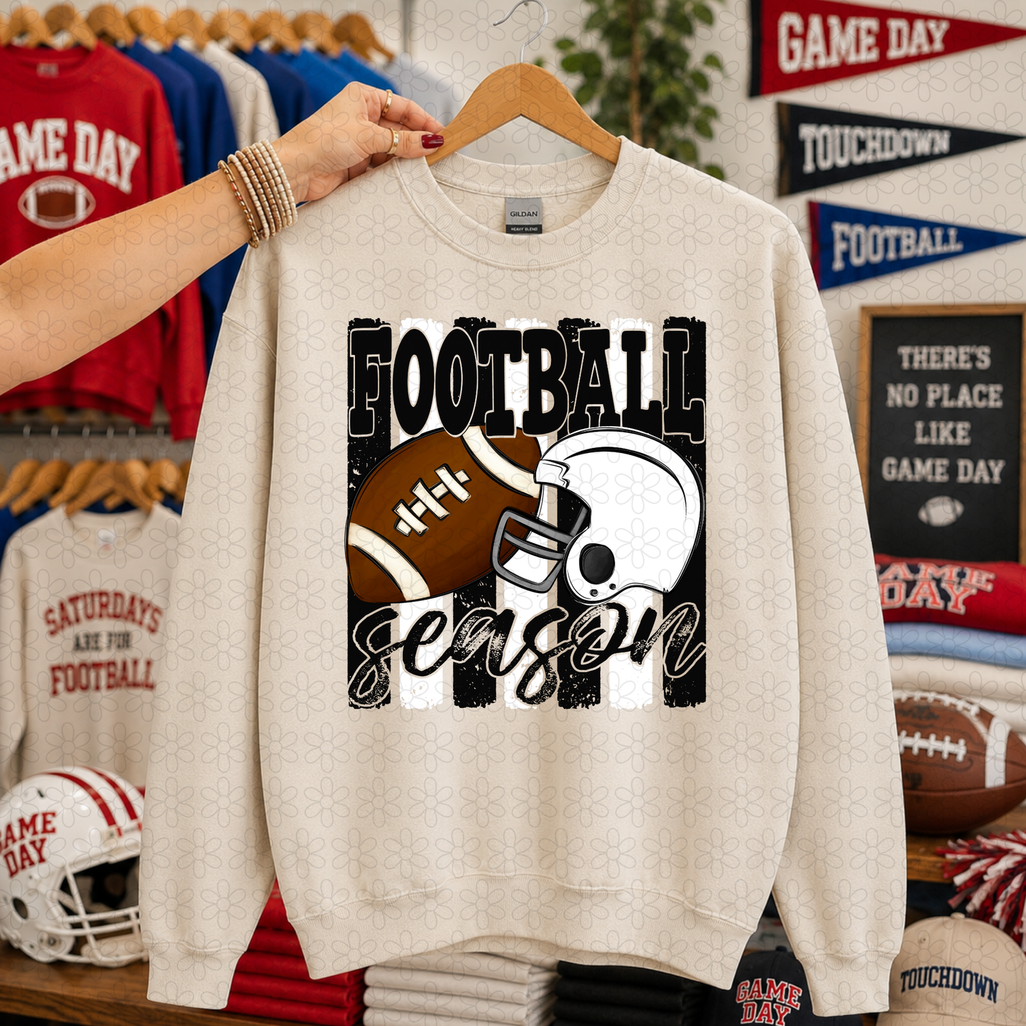 Football Season (Multiple Color Options) DTF Transfer