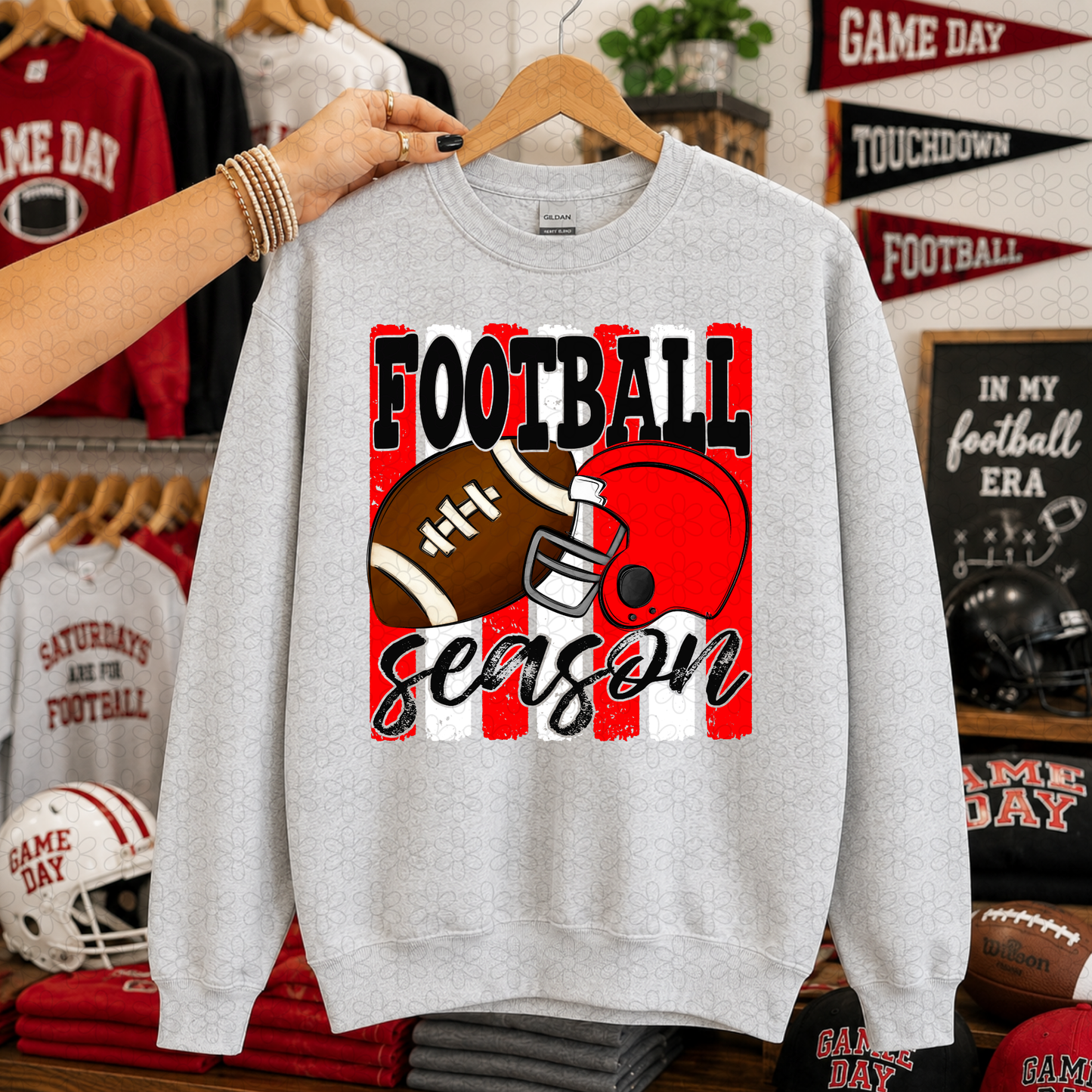 Football Season (Multiple Color Options) DTF Transfer