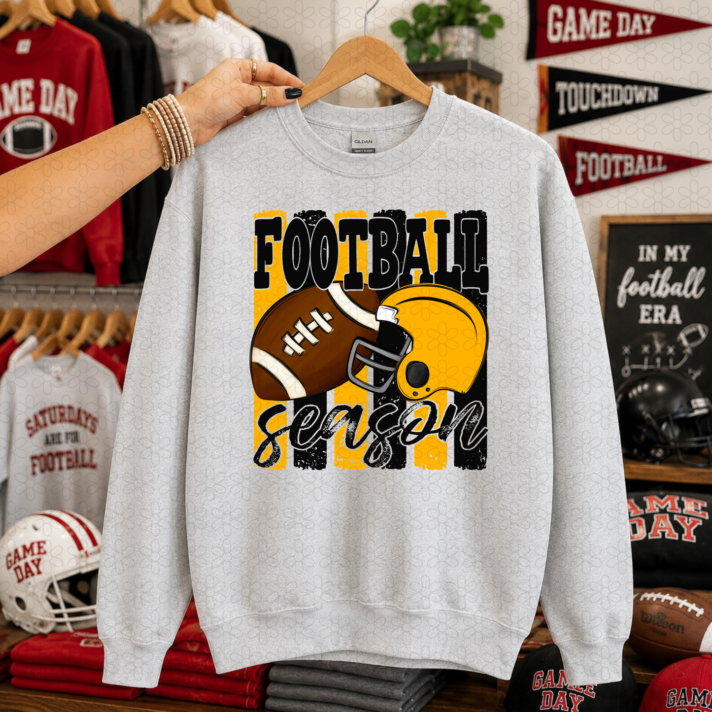 Football Season (Multiple Color Options) DTF Transfer