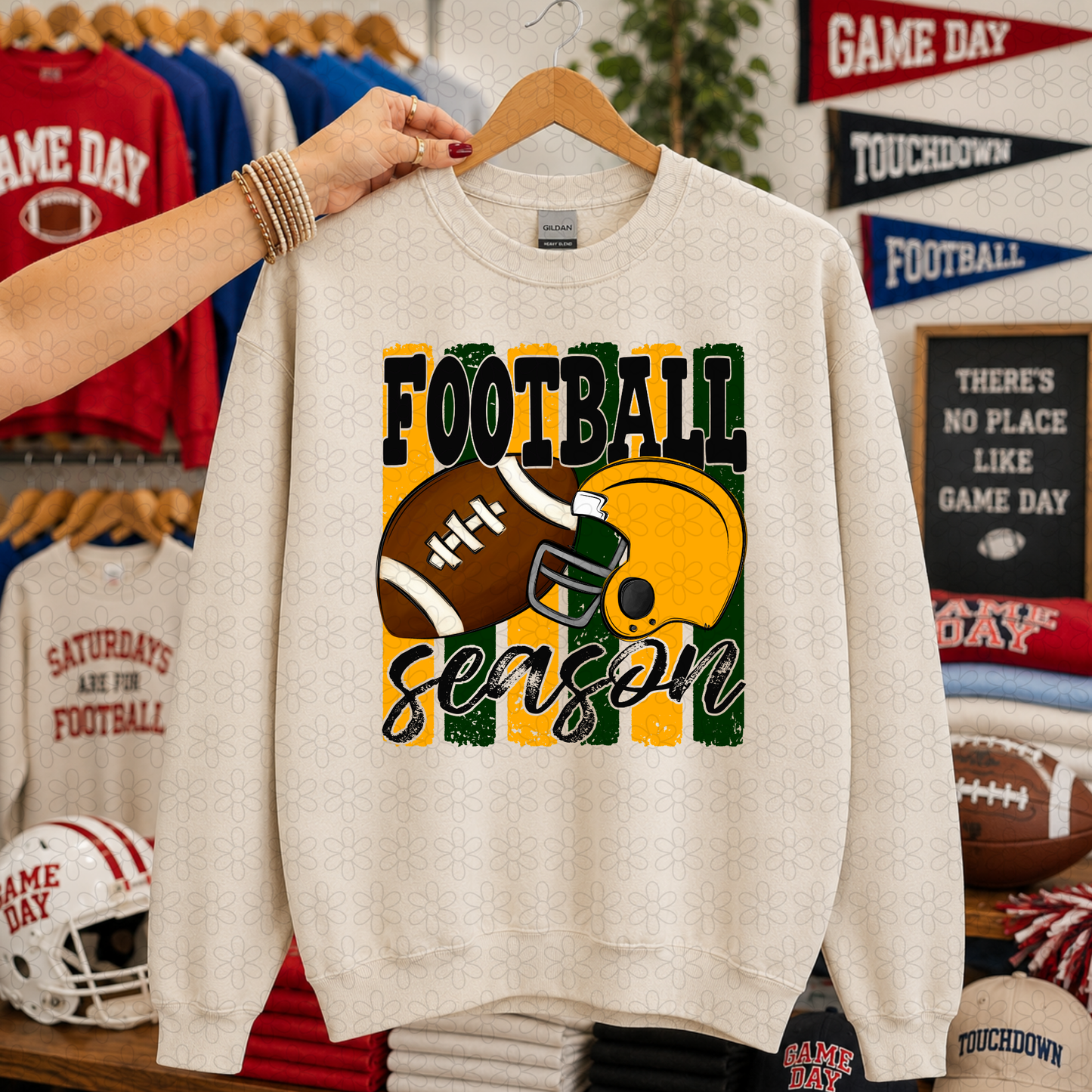 Football Season (Multiple Color Options) DTF Transfer