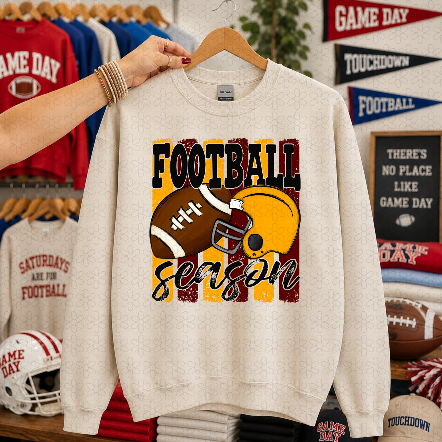 Football Season (Multiple Color Options) DTF Transfer