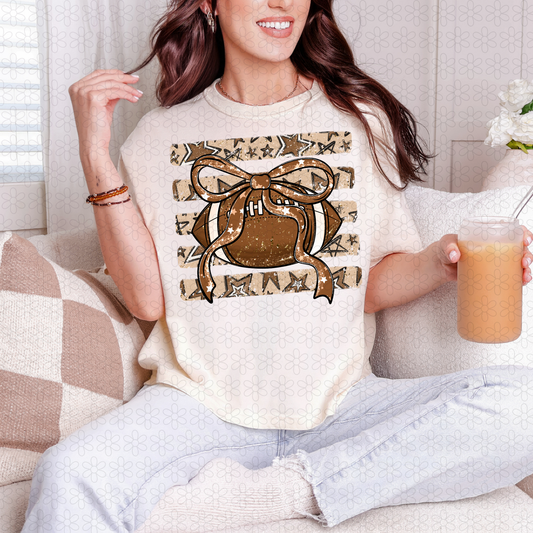 Football Star Coquette Completed Tee