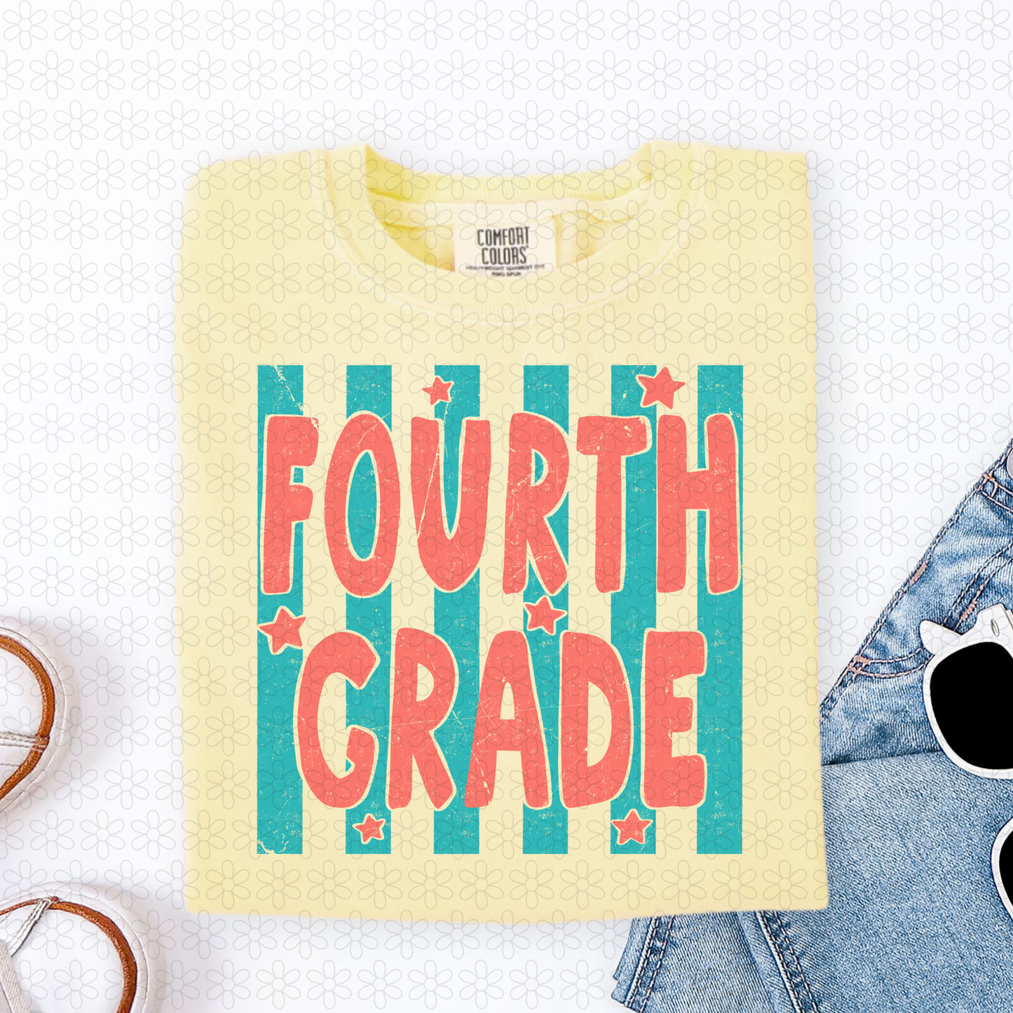 Grades Blue Stripes (Multiple Colors) DTF Transfer